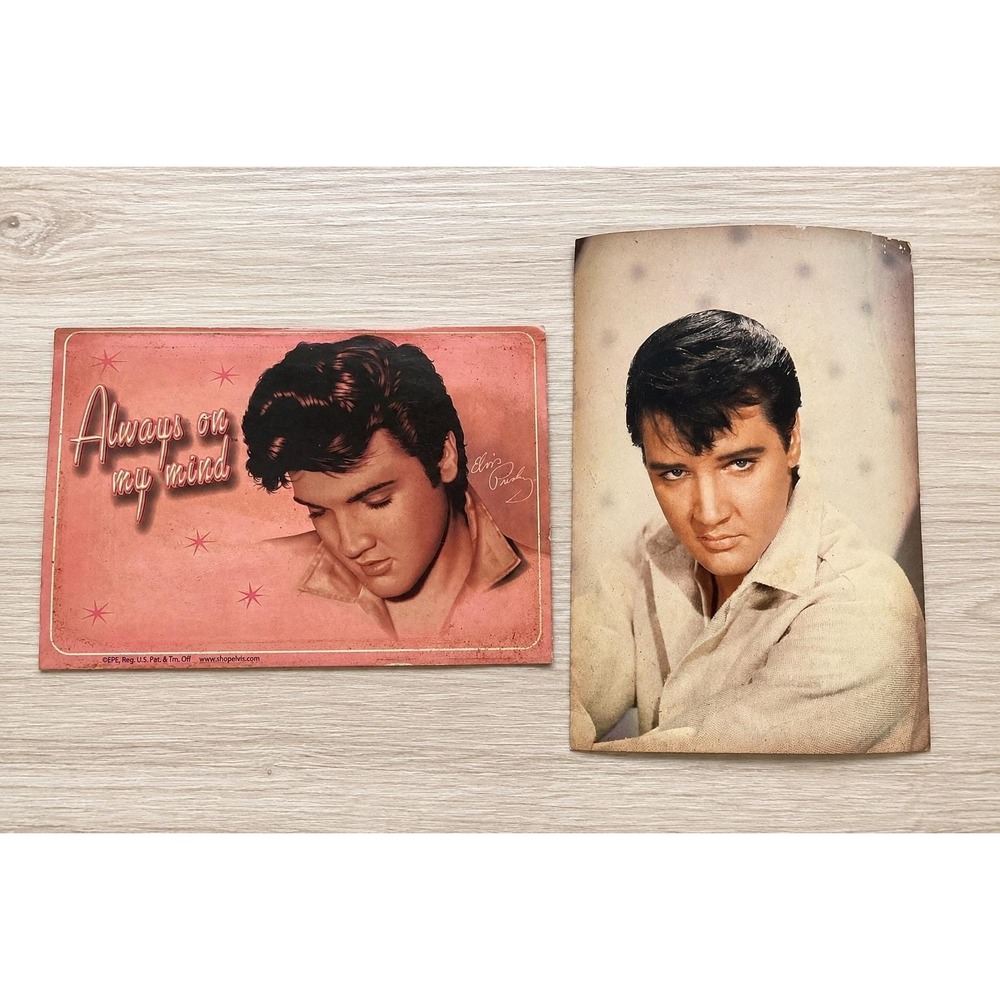 Vintage Elvis Presley Postcard Lot Always On My Mind EPE Mid-South Products 2pc
